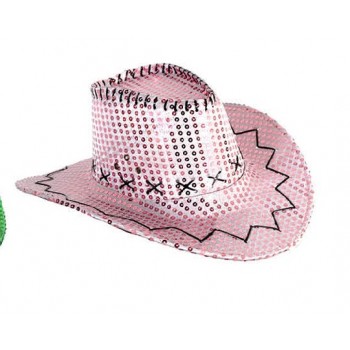 Pink cowgirl hat light pink sequin BUY